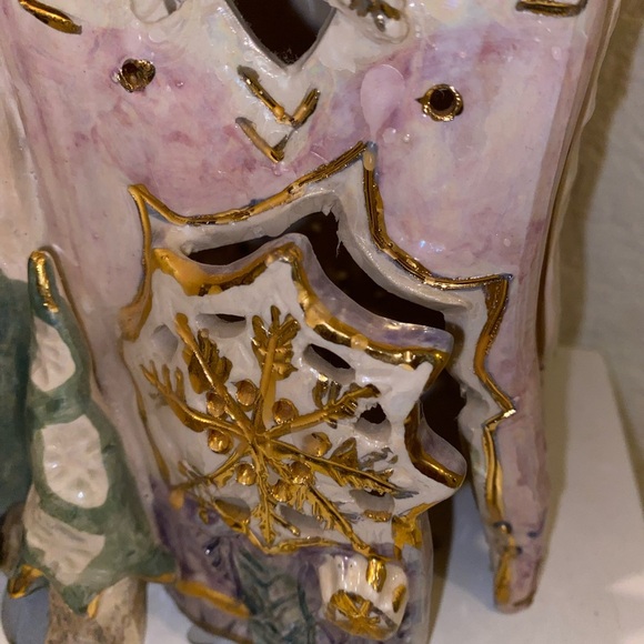 Christmas Vintage Snowflake Tower House Heather Goldminc Ceramic Art Clayworks - Picture 8 of 16
